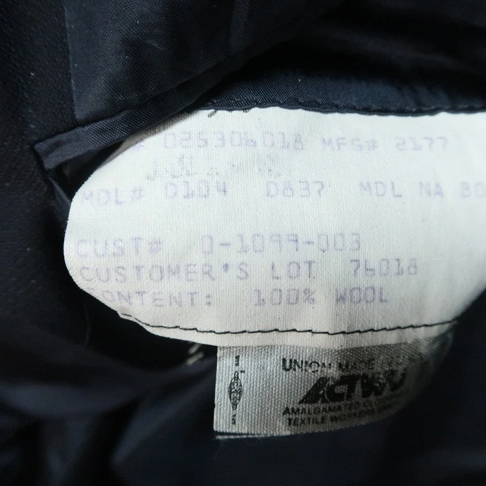 Hickey Freeman Suit Jacket‎ Mens 40R Blue Wool Striped Sport Coat Union Made VTG